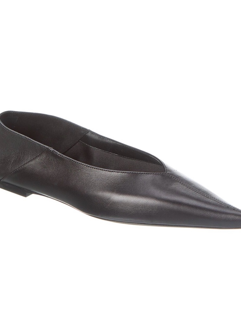 Saint Laurent Carolyn Leather Flats - Picture 3 of 11